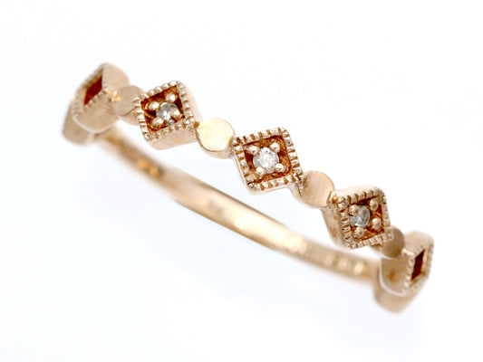 agete D0.03ct K10 1.4g Ring