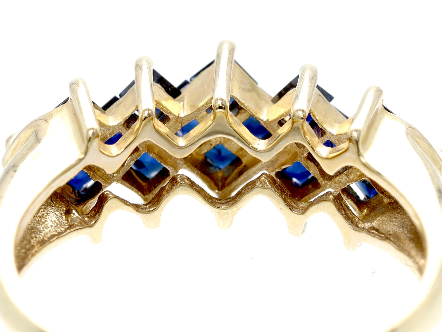 Sapphire K10 2.7g Ring