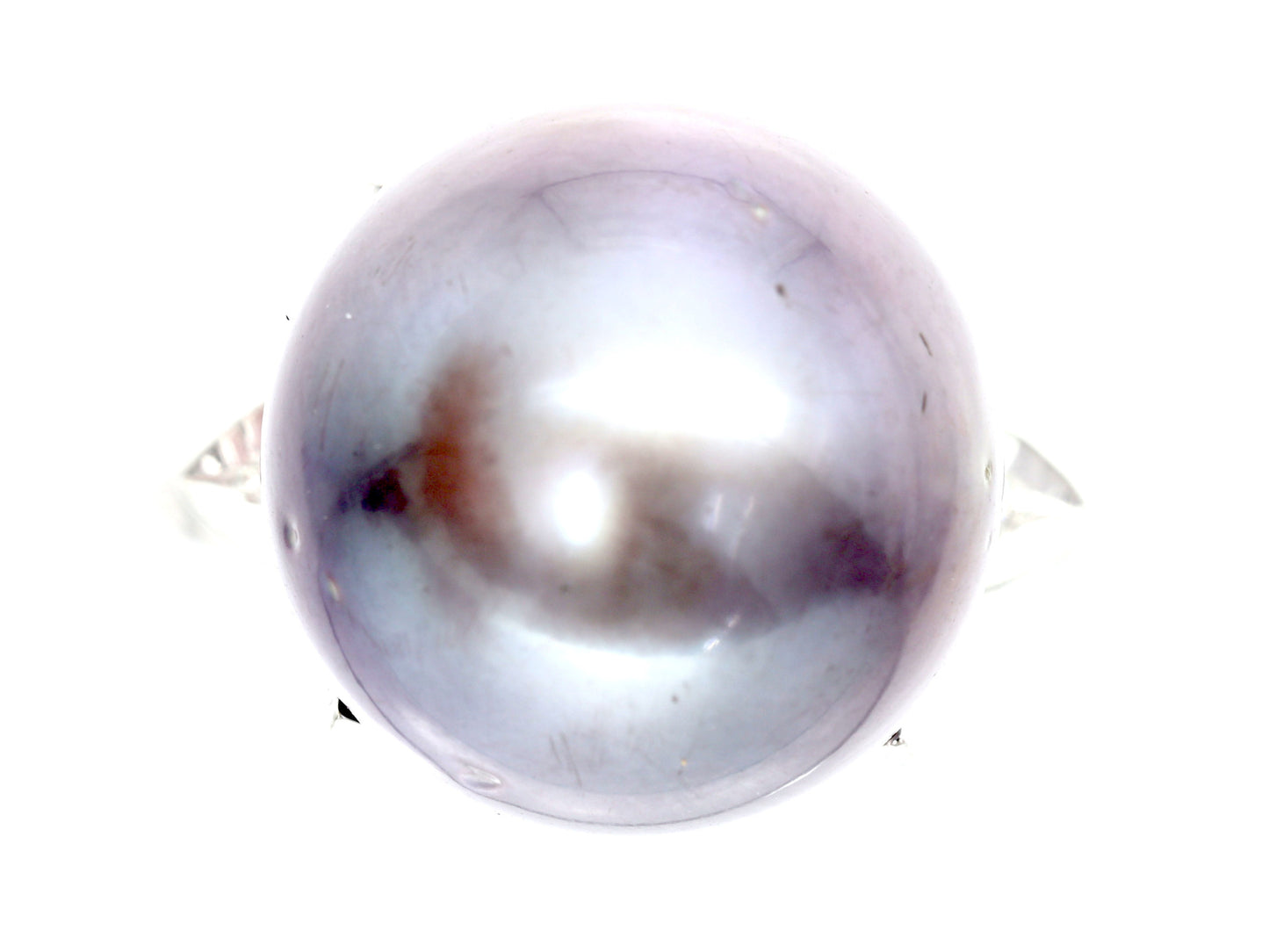 Tahitian Pearl Diameter Approx. 13.2mm D0.04ct Pt900 9.9g Ring
