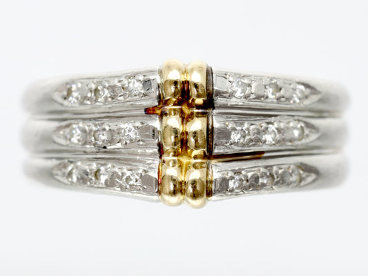 D0.12ct Pt850/K18 7.0g Ring