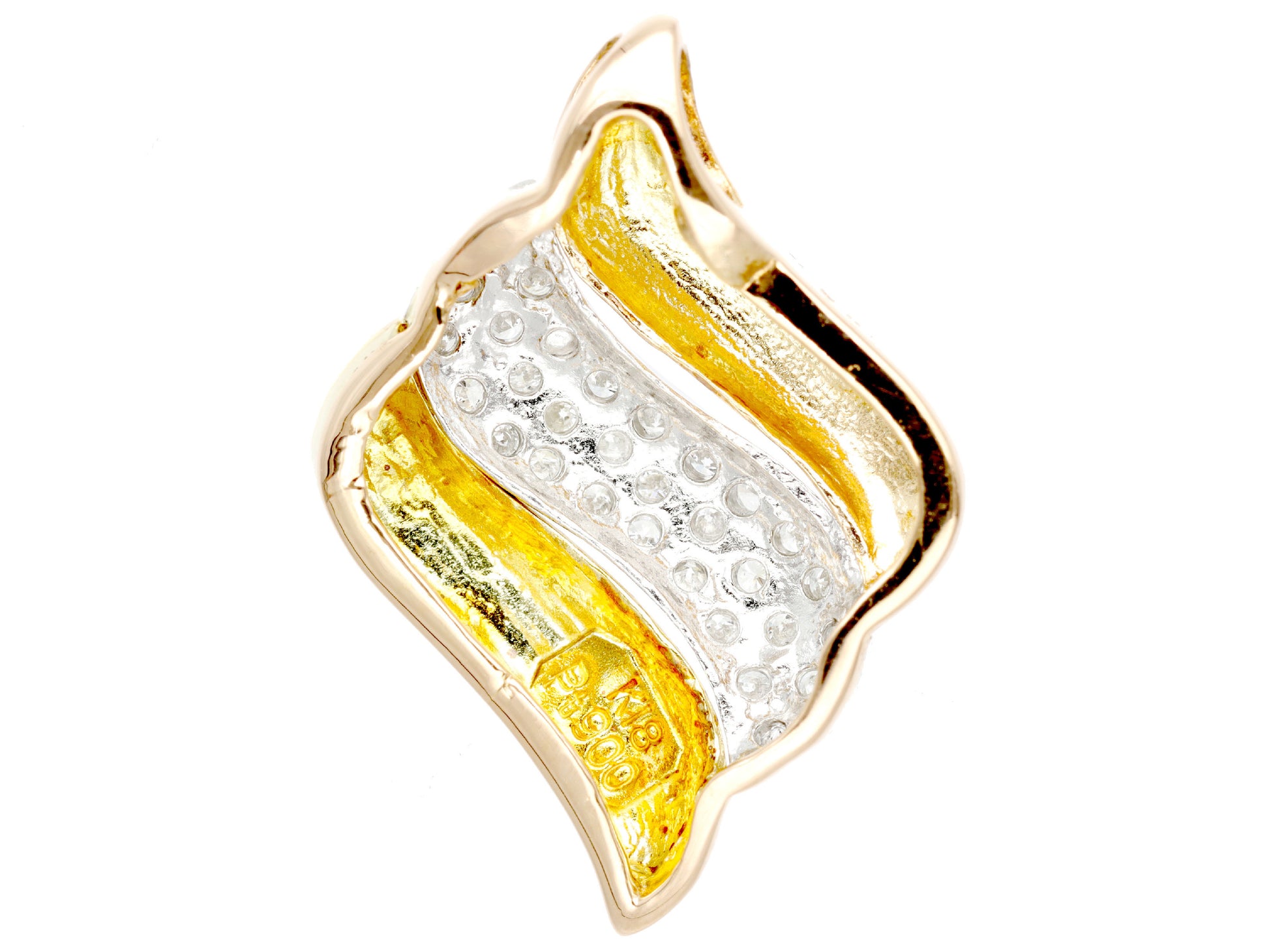 D0.31ct K18/Pt900 3.0g Pendant Top