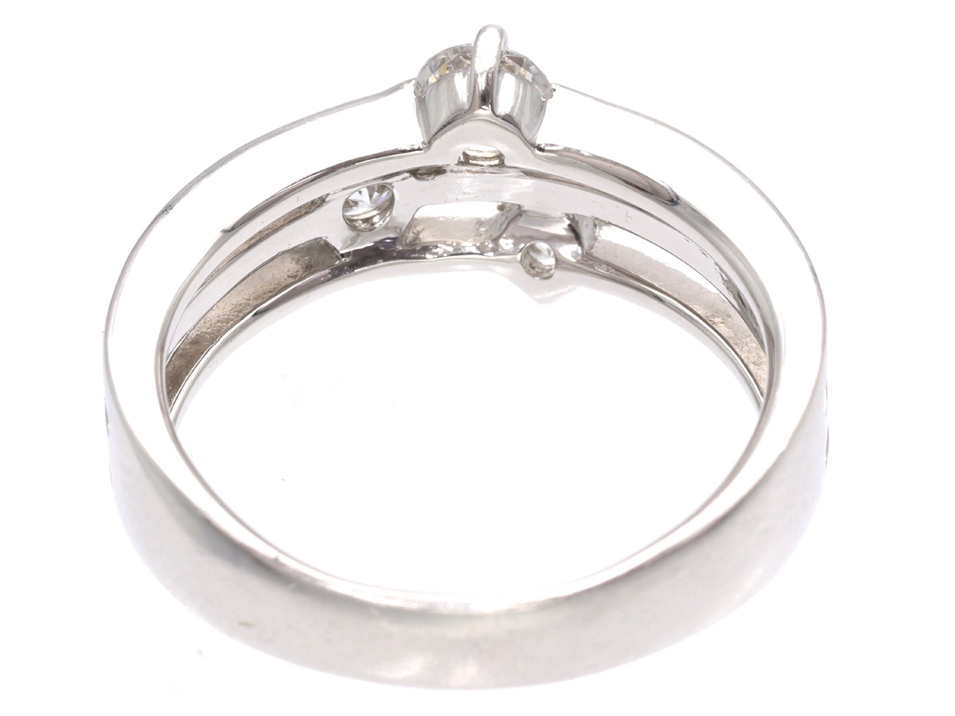 TRILOGY D0.53ct Pt900 6.9g Ring