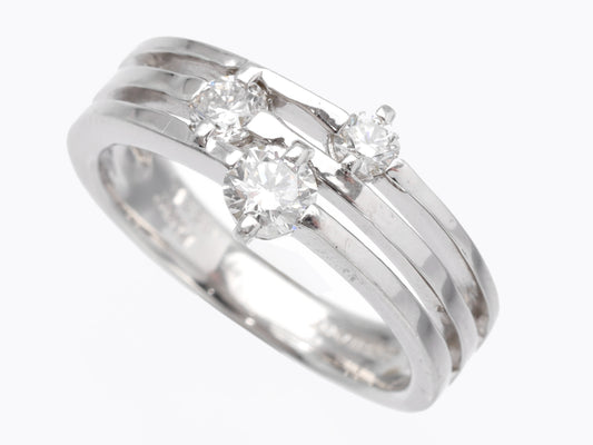 TRILOGY D0.53ct Pt900 6.9g Ring