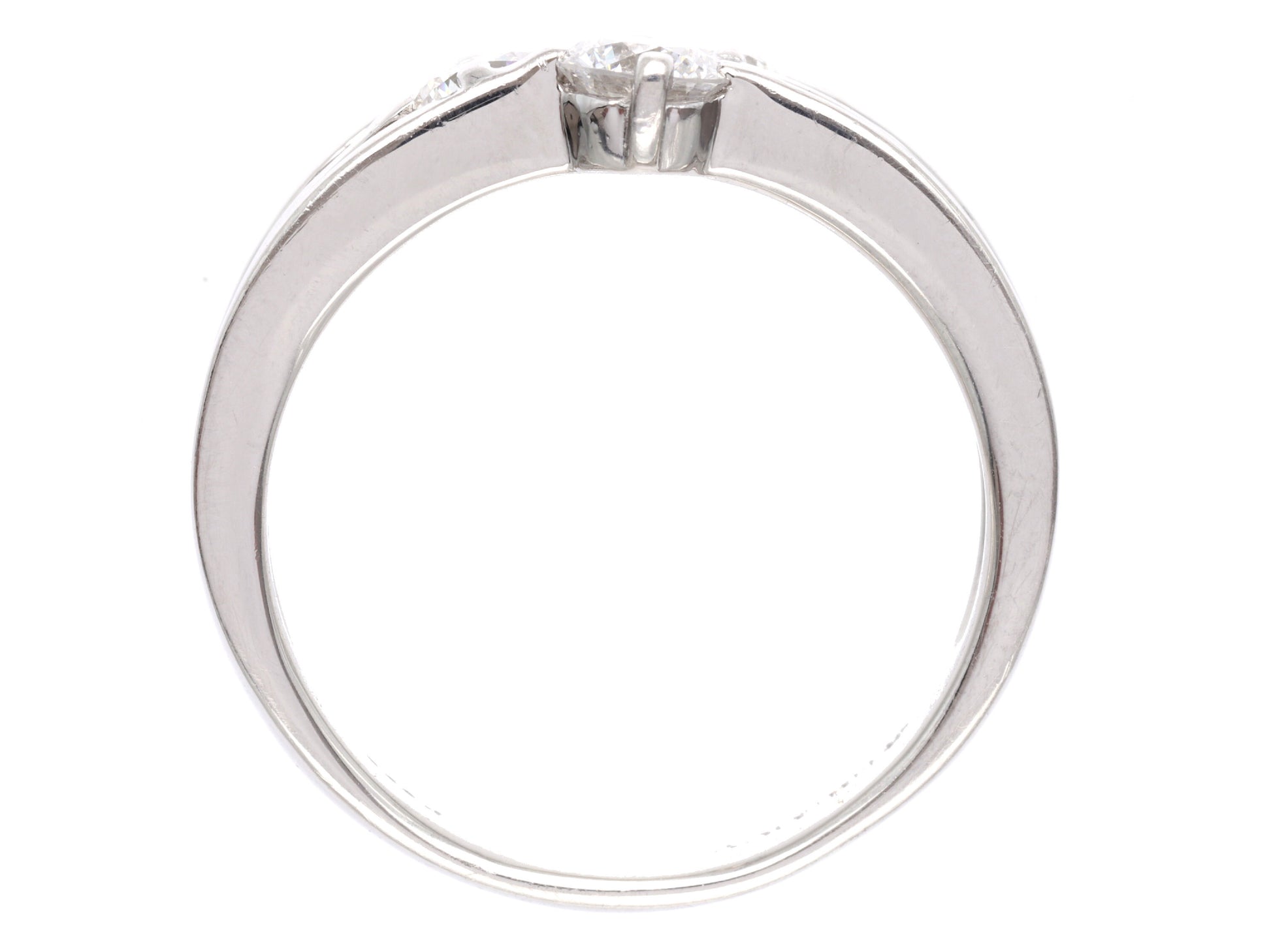 TRILOGY D0.53ct Pt900 6.9g Ring