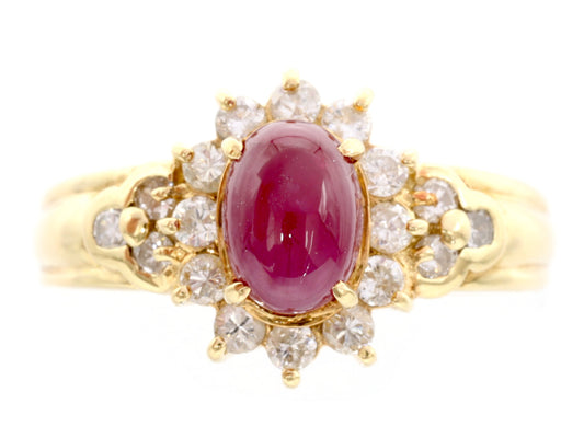 Colored Stone 1.52ct D0.45ct K18 4.5g Ring