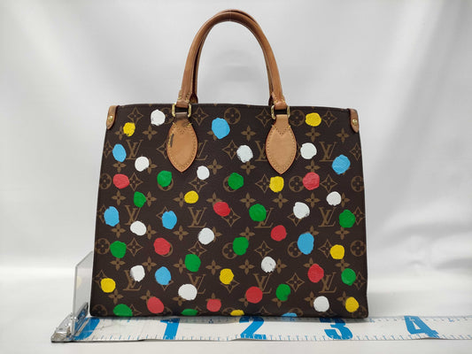 LOUIS VUITTON Yayoi Kusama On the Go MM 2-way Tote Bag