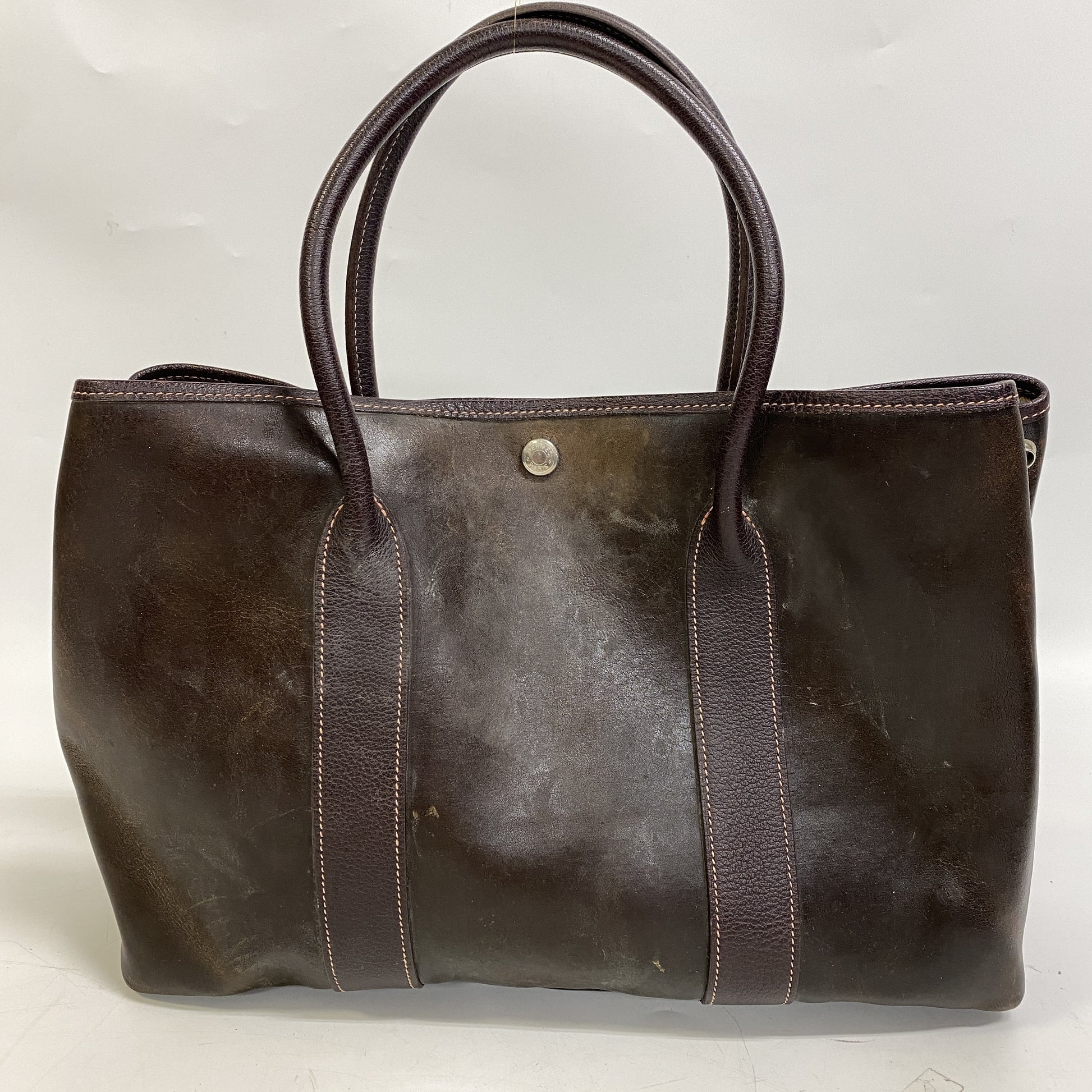 HERMES Garden Party Amazonia Brown Tote Bag Tote Bag