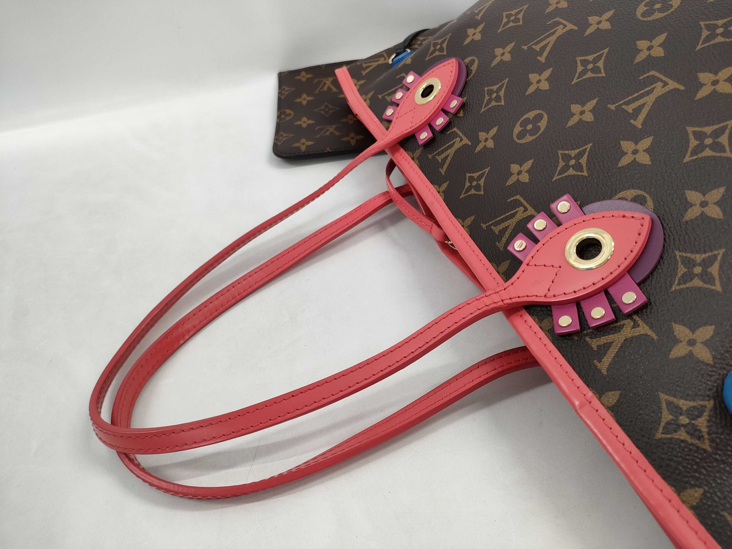 LOUIS VUITTON Monogram Totem Neverfull MM M41663 Tote Bag
