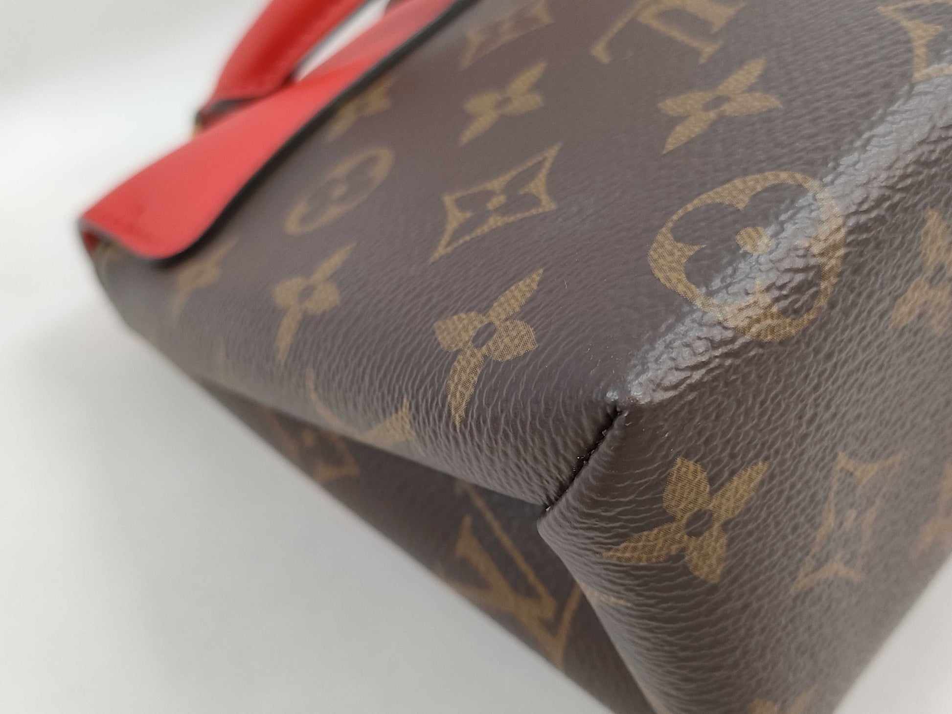 LOUIS VUITTON Monogram Red Rocky BB M44322 Handbag