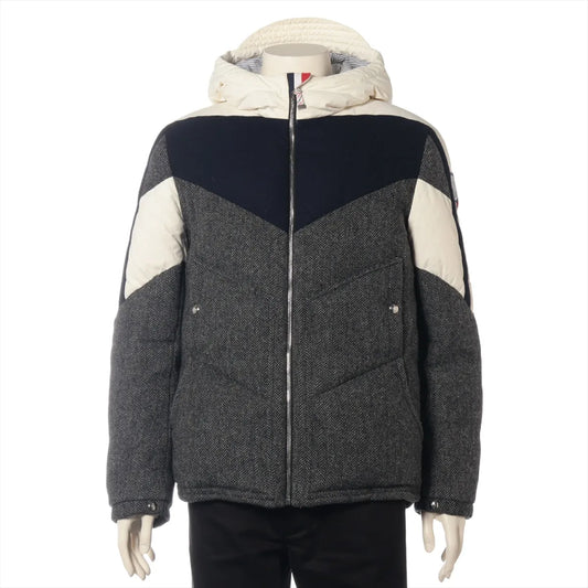 MONCLER Moncler Gum Blue Wool Down Jacket 1 Grey C23914137280 Jacket