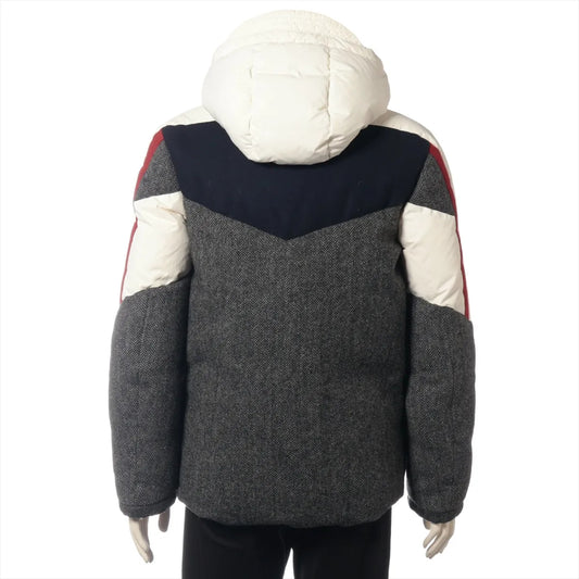 MONCLER Moncler Gum Blue Wool Down Jacket 1 Grey C23914137280 Jacket