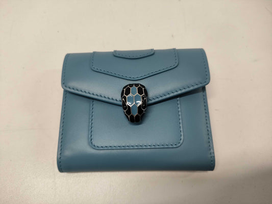 BVLGARI Serpenti IC Chip Leather Wallet