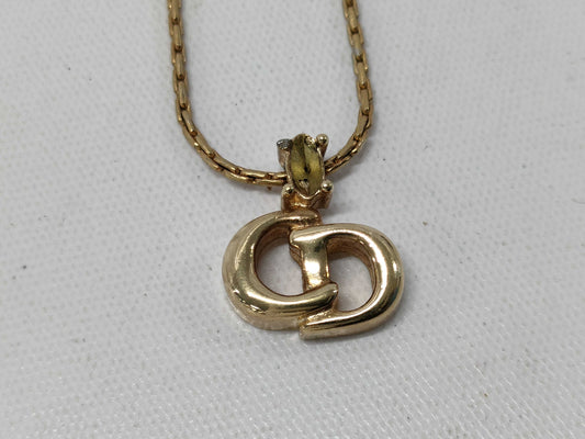 Dior Christian Dior CD Gold Necklace