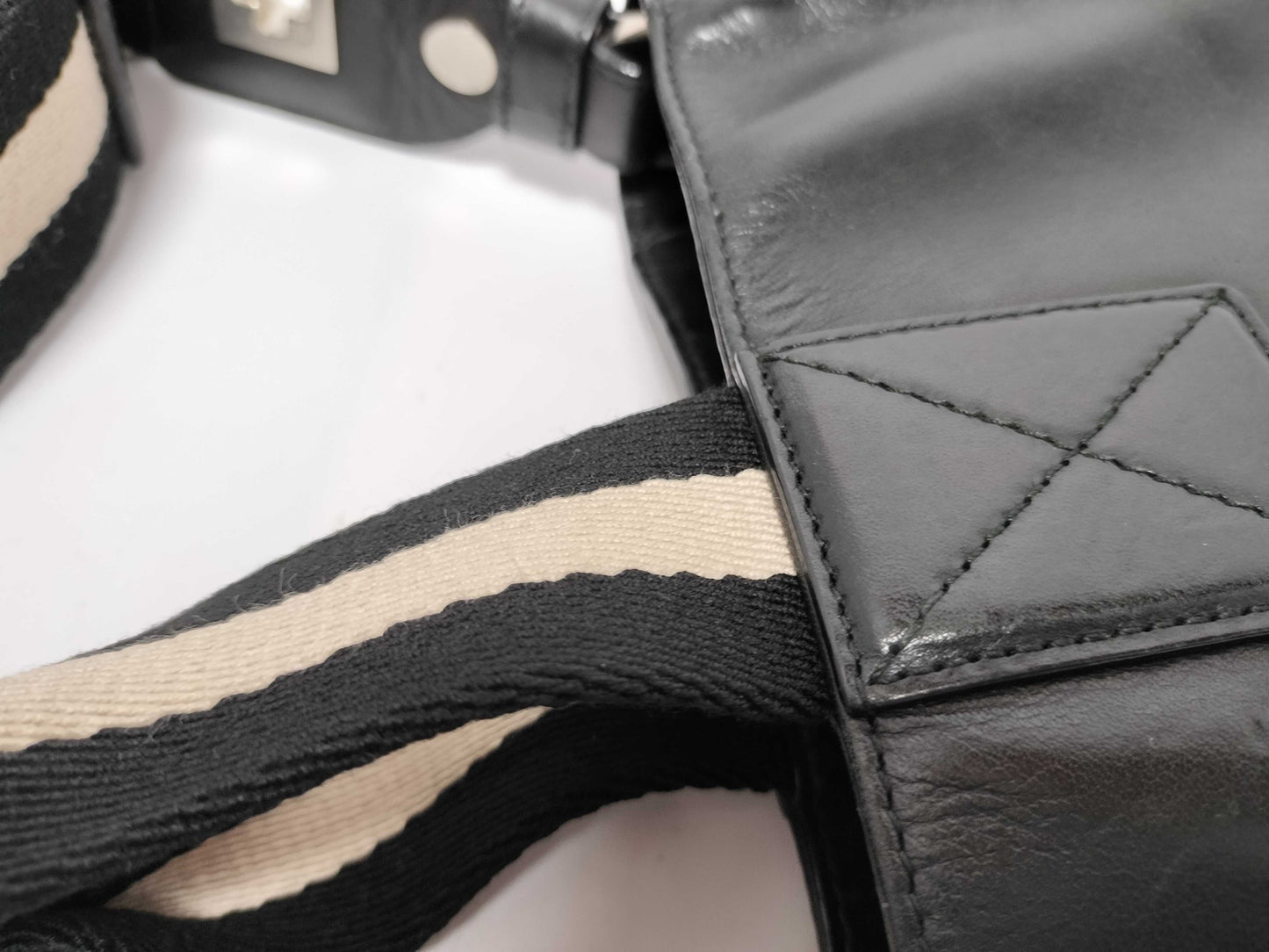 BALLY Leather Trainspotting 2-Way Handbag
