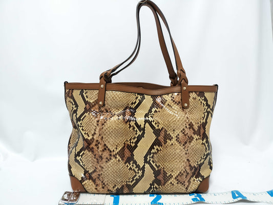 GUCCI Python Tote Bag with Pouch