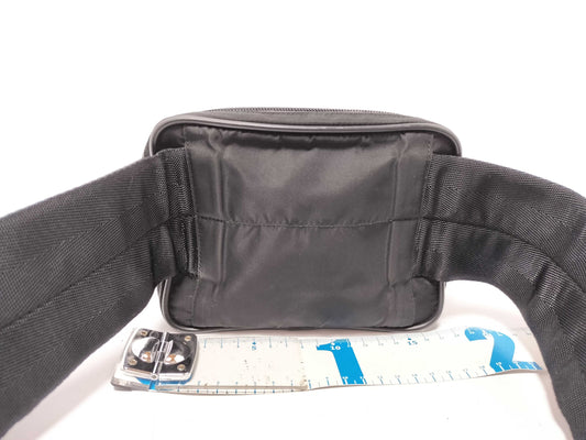 PRADA nylon waist bag, black body bag