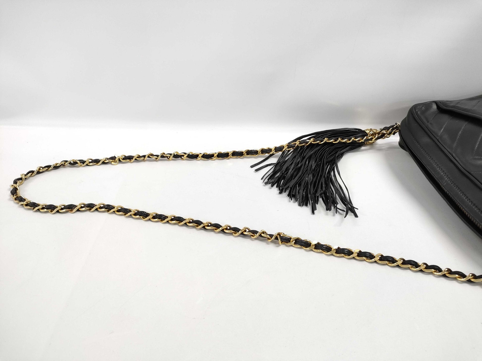CHANEL Fringe Shoulder Bag