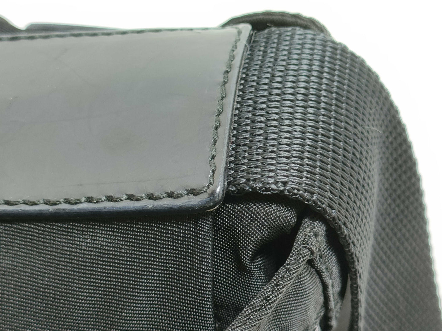 PRADA Nylon PRADA Triangle Logo Shoulder Bag Black Shoulder Bag