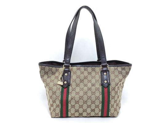 GUCCI GG Canvas GUCCI Gucci Sherry Line Handbag 137396 Tote Bag