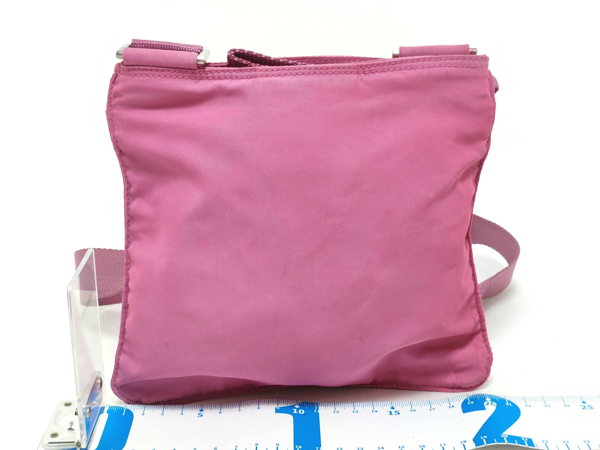 PRADA Nylon PRADA Prada Triangle Logo Shoulder Bag Pink Shoulder Bag