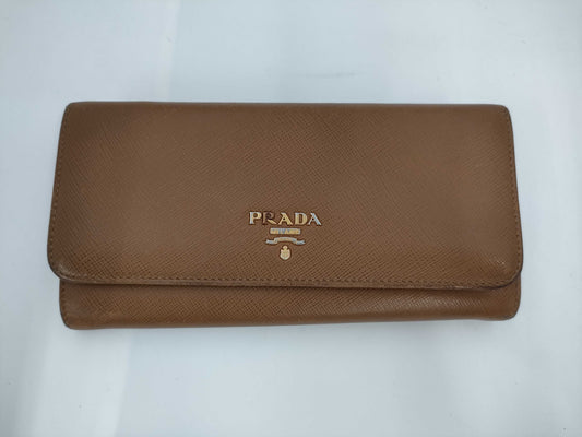 PRADA Long Wallet Brown Wallet