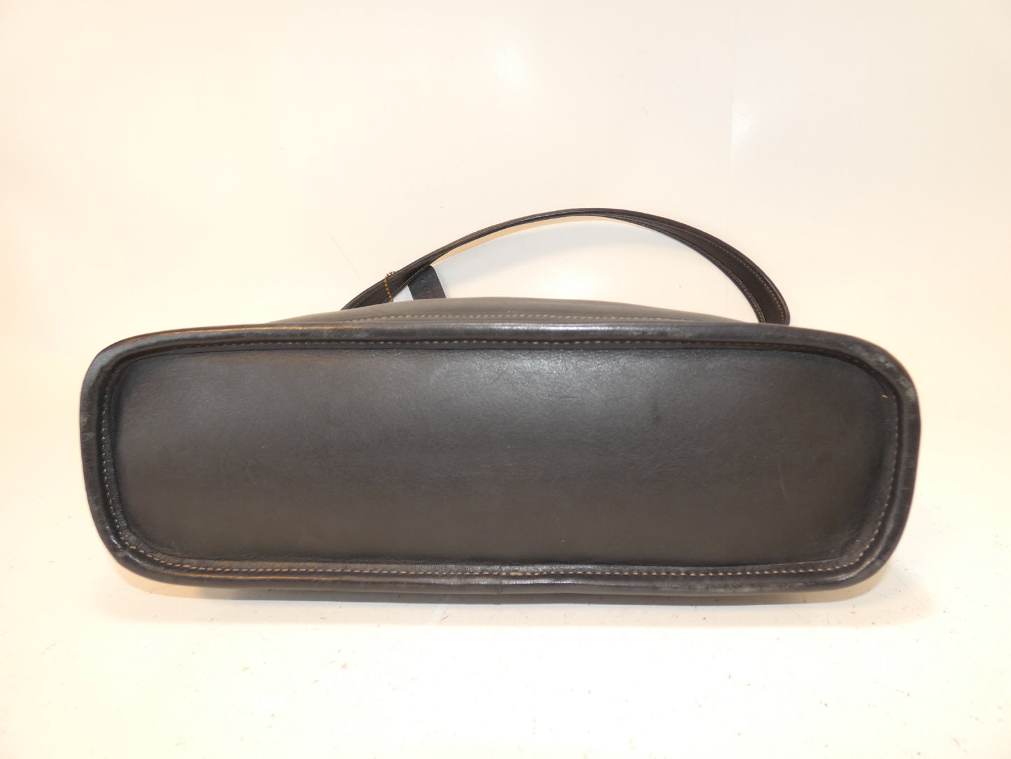 COACH black leather shoulder bag