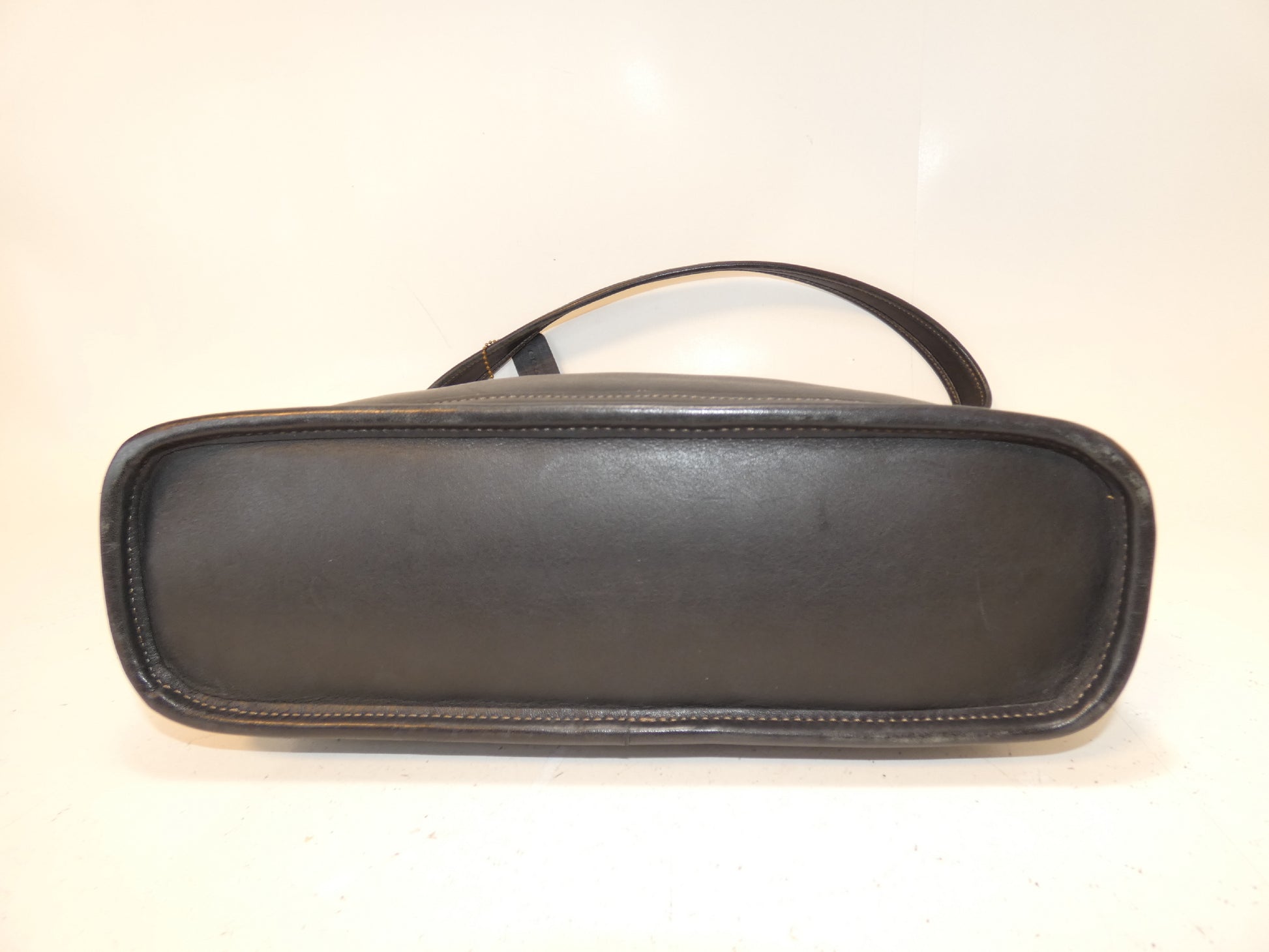 COACH black leather shoulder bag