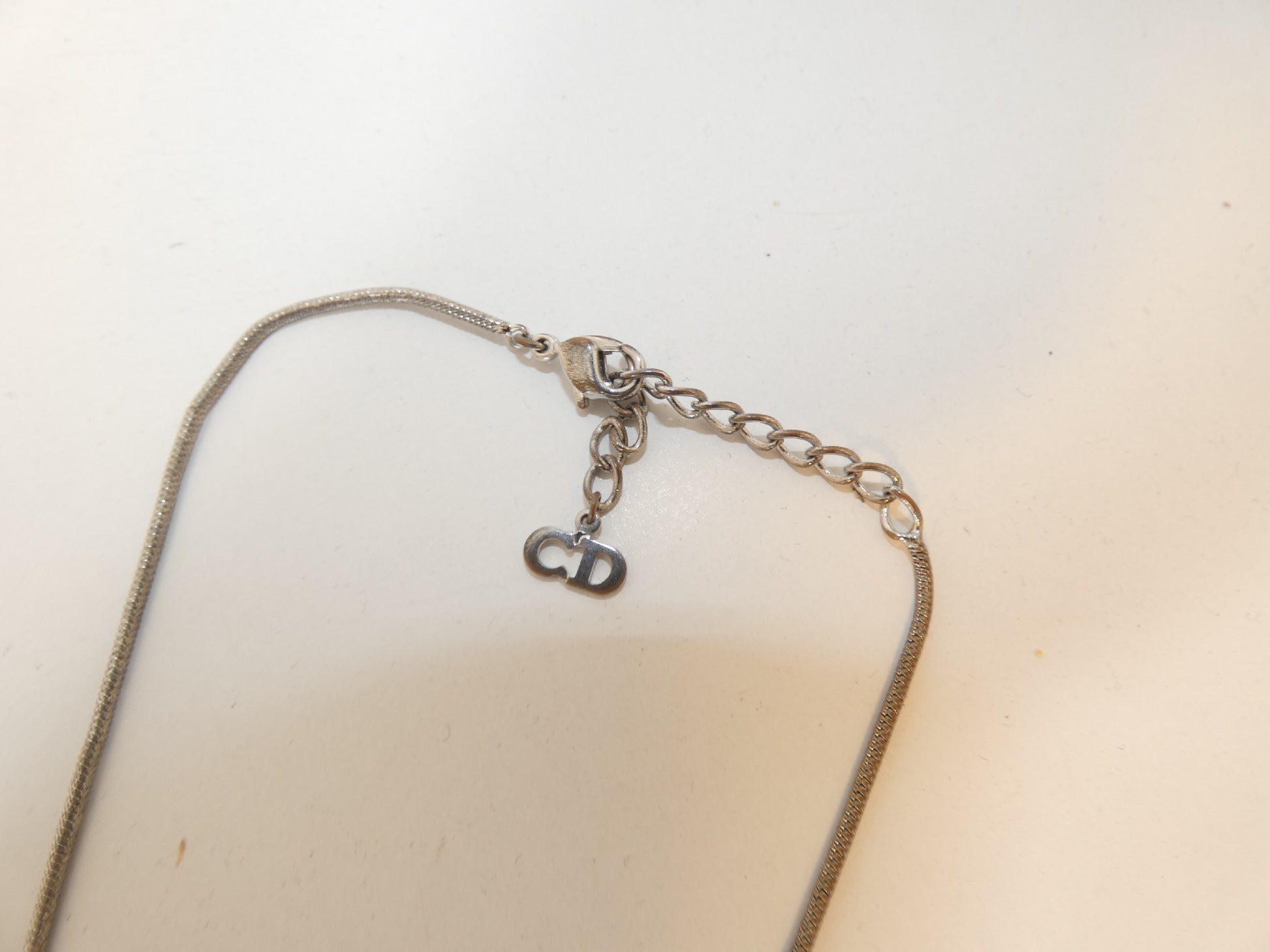 Dior Plate Logo Necklace Necklace
