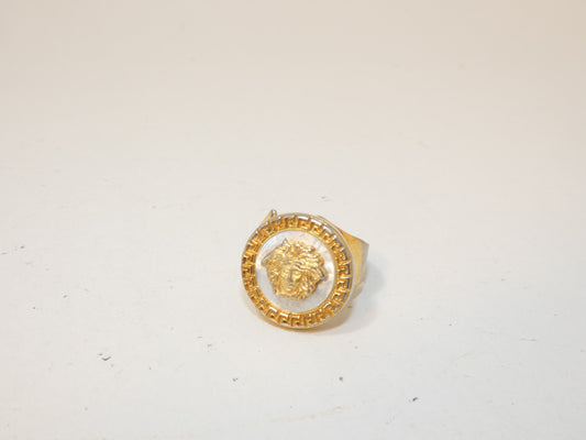 VERSACE Medusa Circle Shell Ring