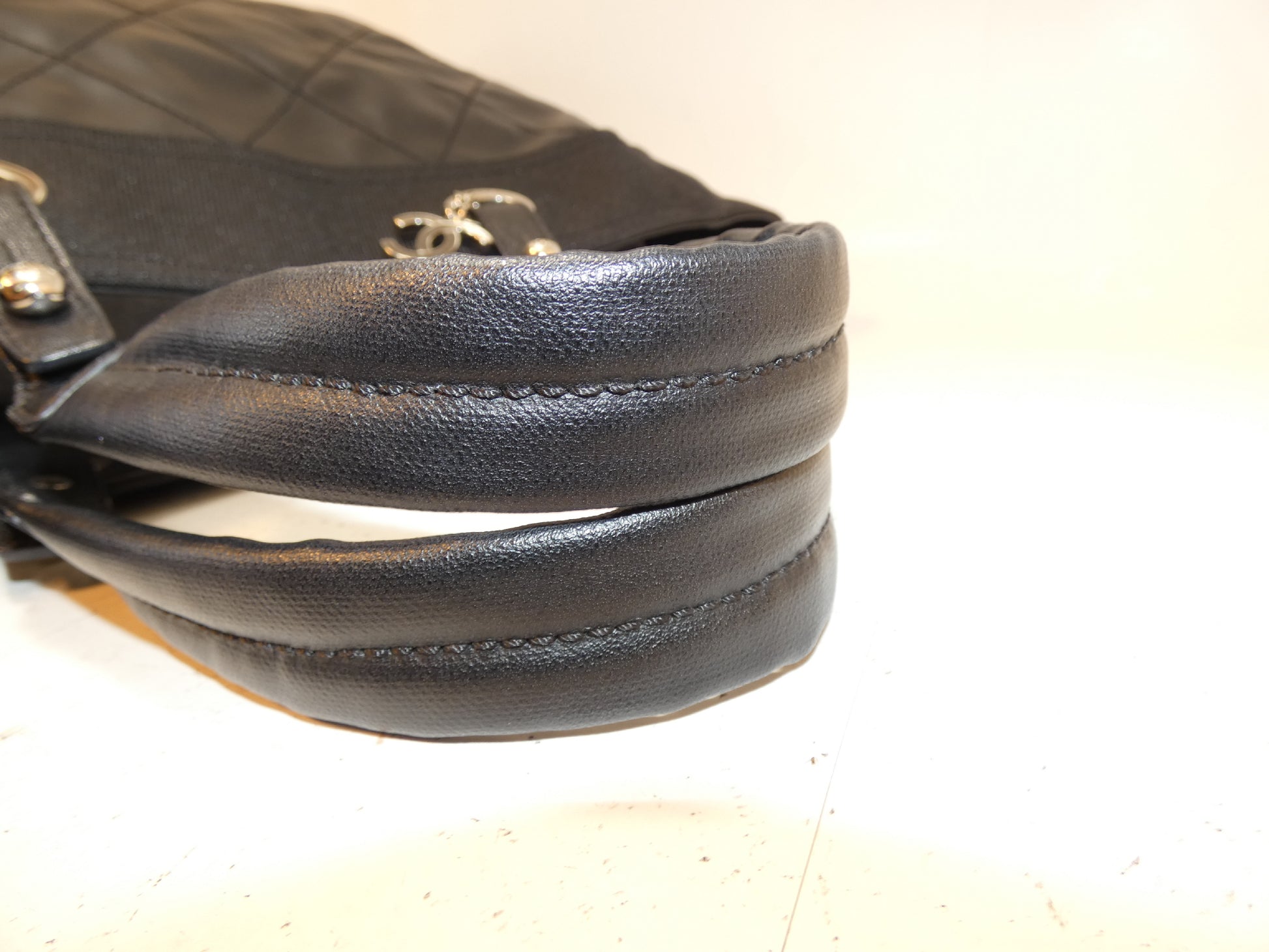 CHANEL Paris Biarritz MM Black Hand Tote Bag