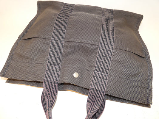 HERMES Air Line Canvas Handbag