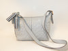 COACH Signature Embossed Leather Tassel Shoulder Bag