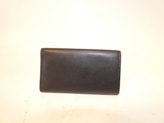 Yves Saint Laurent Logo Leather Black Key Case/Key Holder
