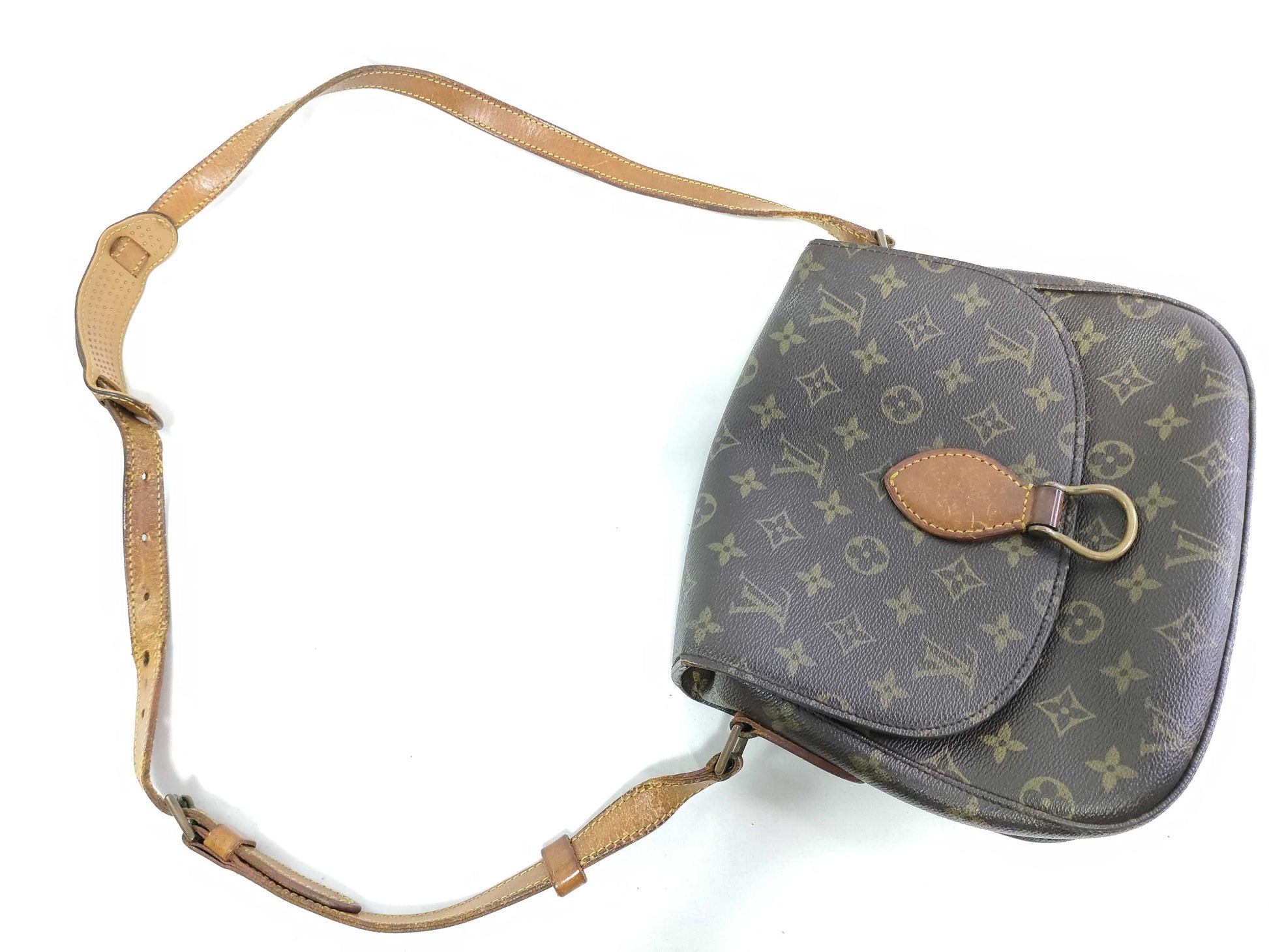 LOUIS VUITTON Monogram LV Louis Vuitton Saint-Cloud GM Monogram M51242 Shoulder Bag