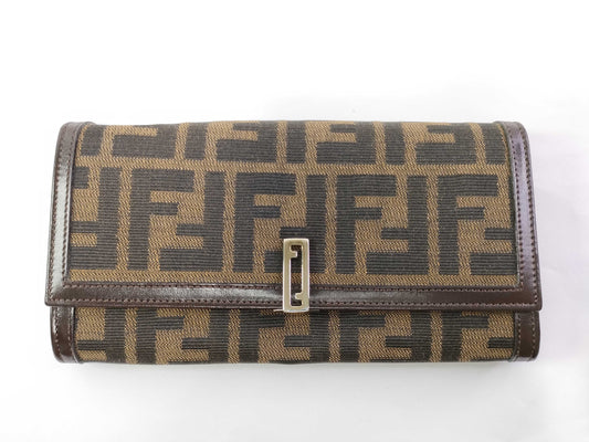 FENDI Fendi long wallet wallet Zucca pattern wallet