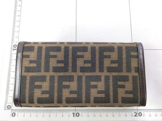 FENDI Fendi long wallet wallet Zucca pattern wallet