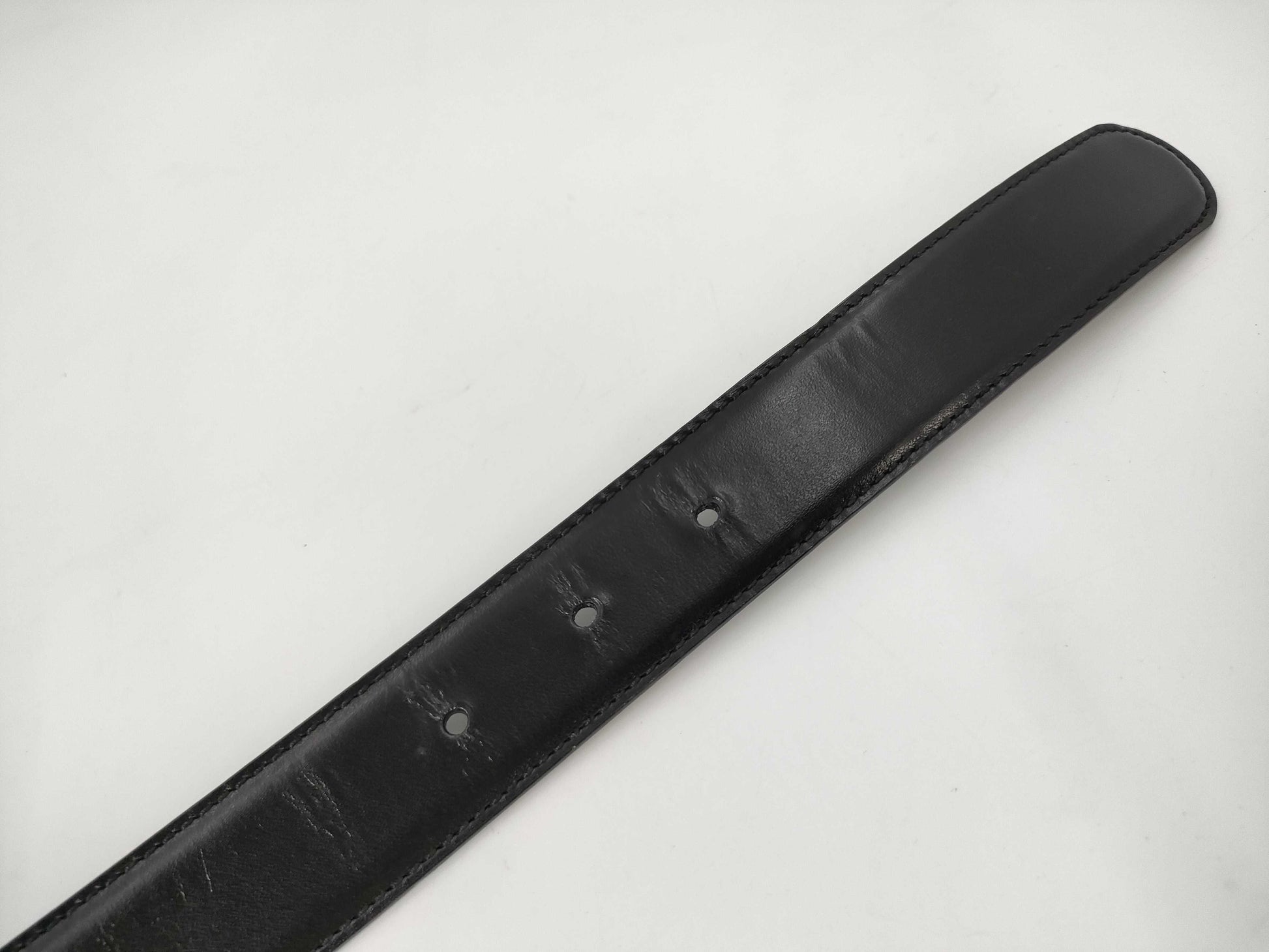 GUCCI Gucci GUCCI Leather Belt GG Buckle Gold Hardware Black 62-67cm 65/26/036/1192/2964 Ryohin Belt