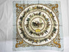 HERMES Carre Hermes Scarf White Scarf