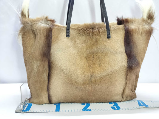 FENDI Fendi Tote Bag with Fur Tote Bag