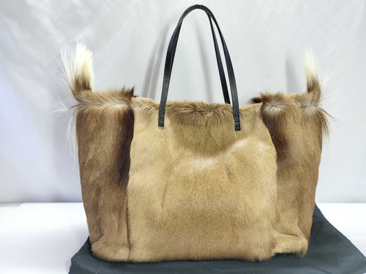 FENDI Fendi Tote Bag with Fur Tote Bag