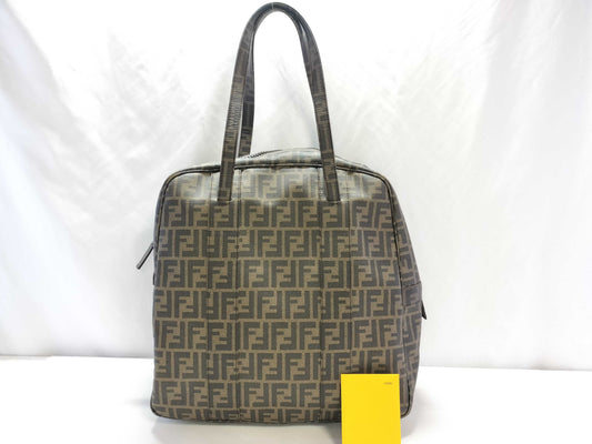FENDI Zucka Pattern Fendi Boston Bag Zucca Tote Bag