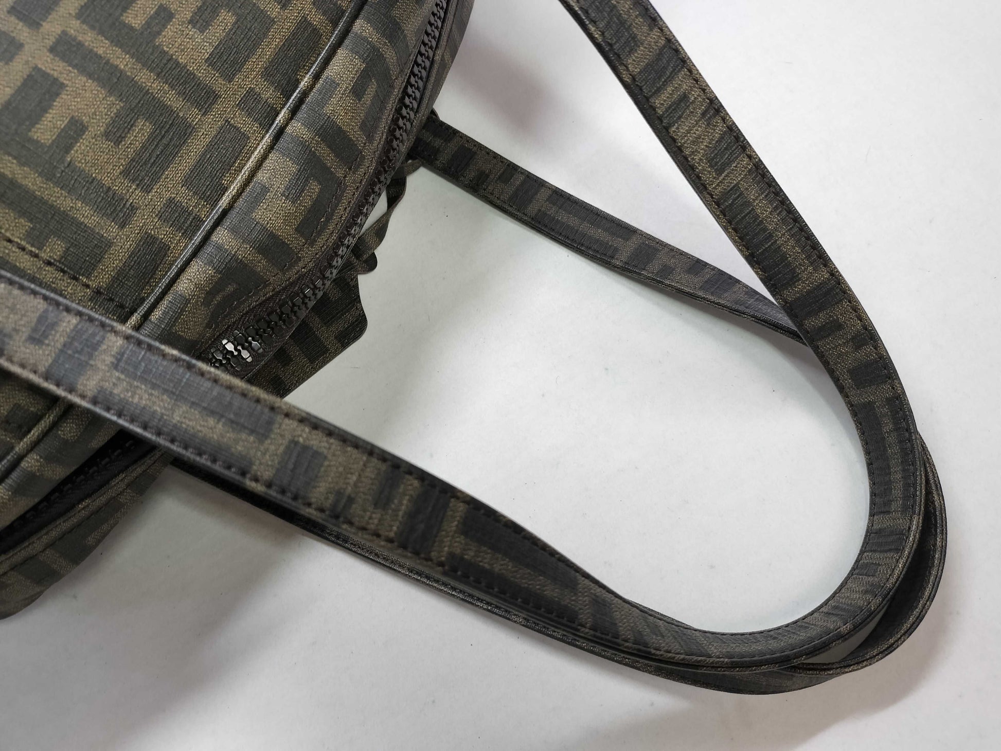 FENDI Zucka Pattern Fendi Boston Bag Zucca Tote Bag