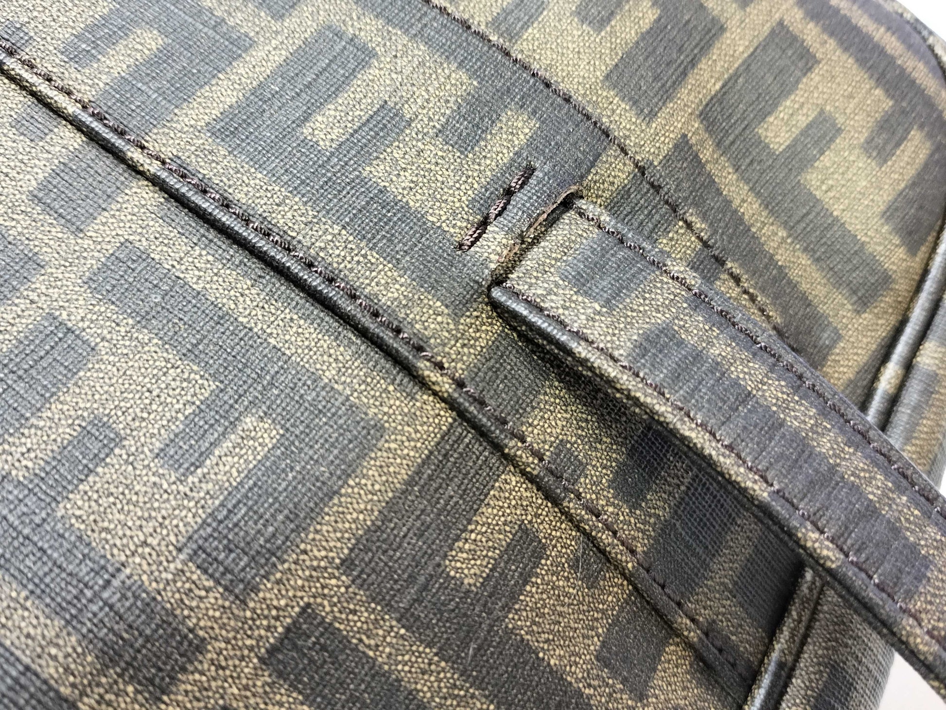 FENDI Zucka Pattern Fendi Boston Bag Zucca Tote Bag
