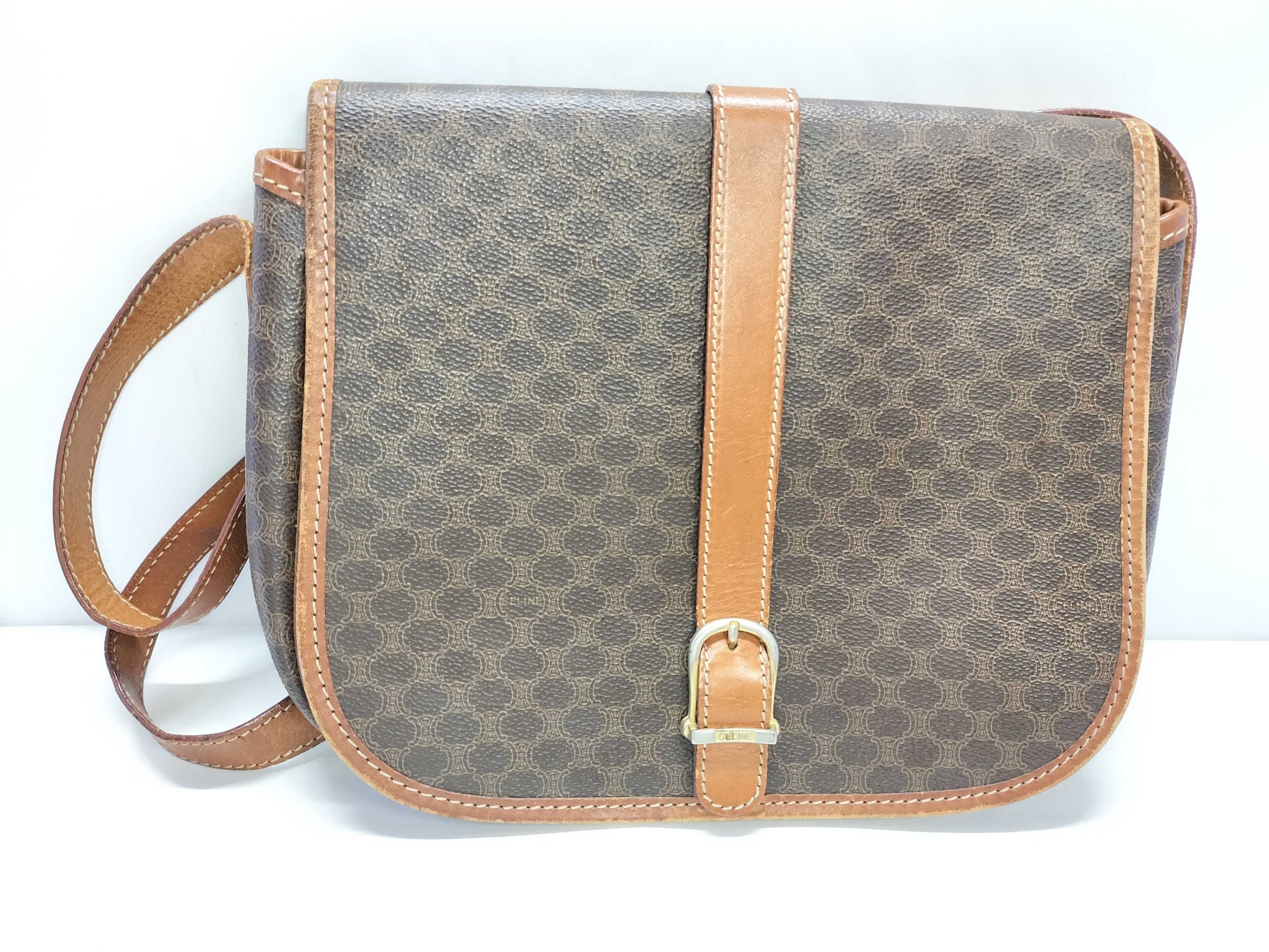CELINE Macadam Shoulder Bag