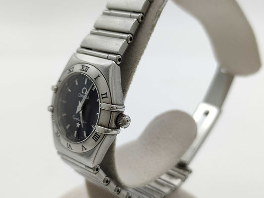 OMEGA 795.1203 57864137 Quartz Black Dial Immovable Women's Watch