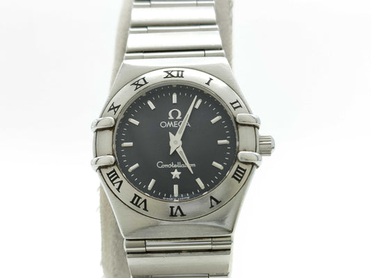 OMEGA 795.1203 57864137 Quartz Black Dial Immovable Women's Watch