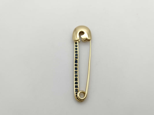 Sapphire Diamond 750 3.5g Brooch