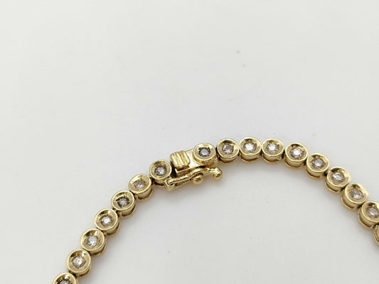 D1.00ct K18 9.6g Bracelet Bangle
