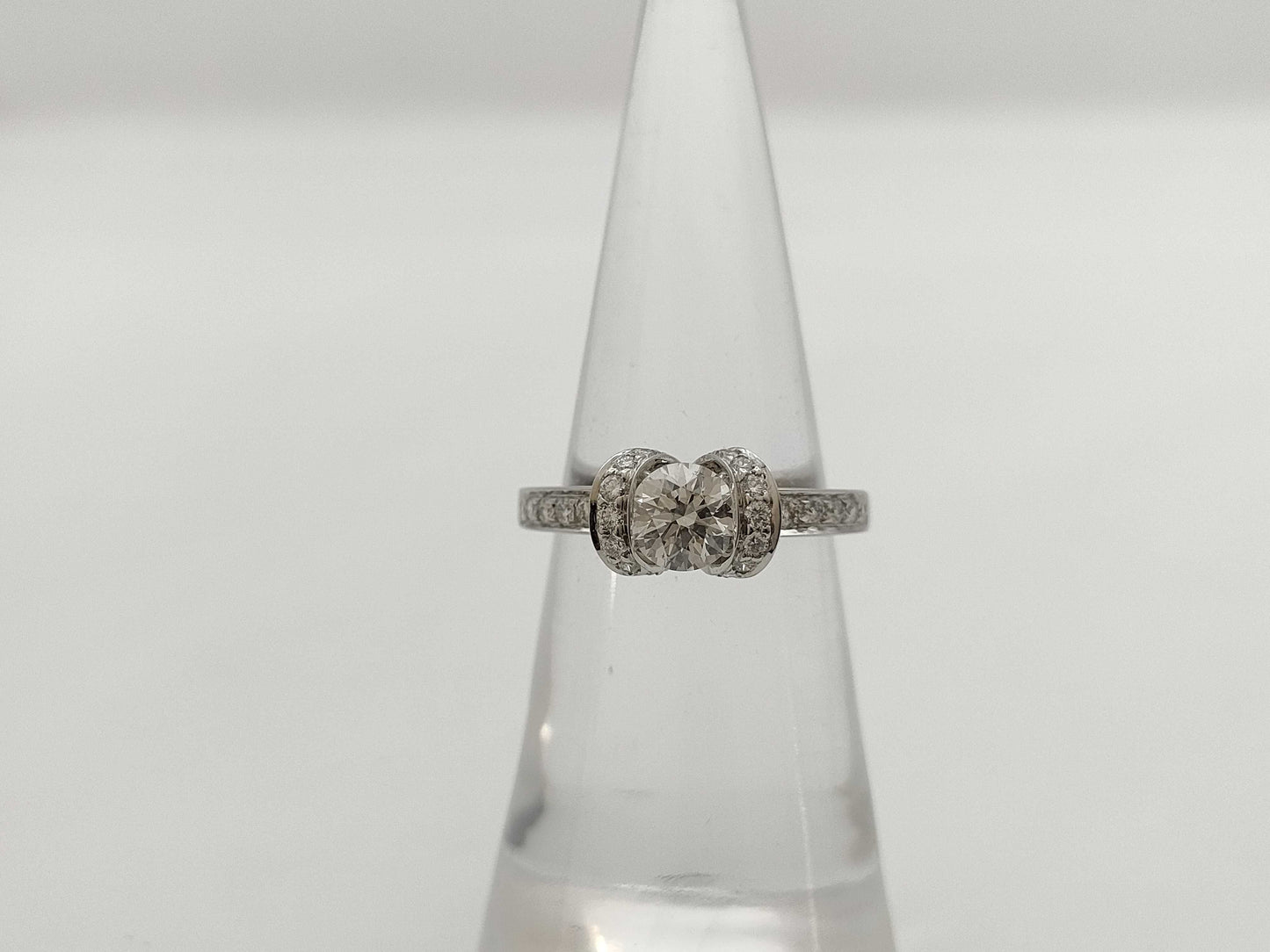 Tiffany&Co. Ribbon Diamond PT950 5.0g Ring