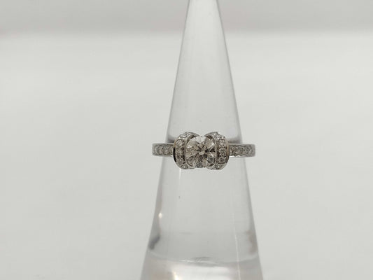 Tiffany&Co. Ribbon Diamond PT950 5.0g Ring